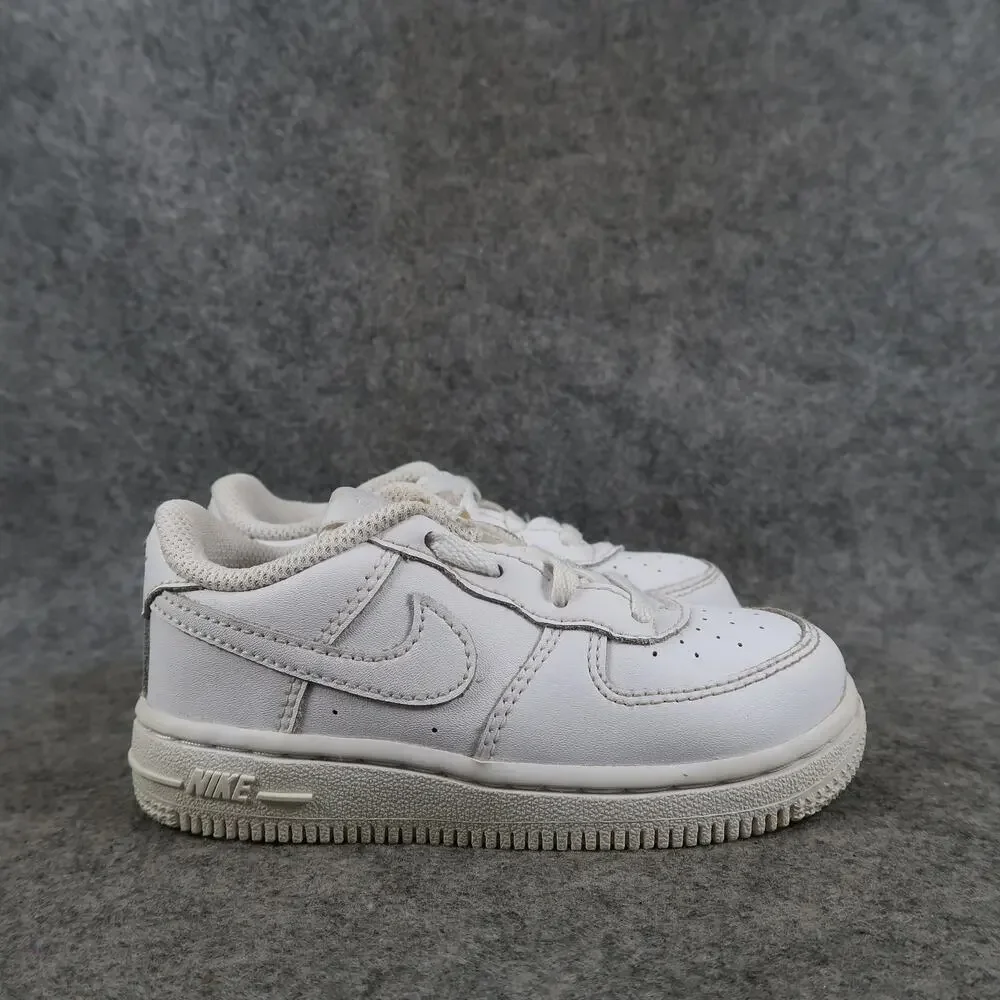 Nike Shoes Kids Toddler 8 Sneakers Force 1 LE Casual Trainers White Lace Up
